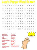 How to save or open the worksheet. Lord S Prayer Word Search Puzzles
