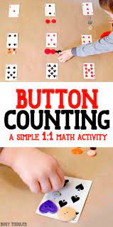 Playing Cards Math Activity What An Awesome Idea To Help Kids Learn One To One Correspondence Easy Math Fo Easy Math Activities Math Activities Toddler Math