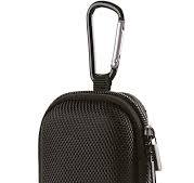 Portable Hard EVA Case, Hootek Protective Hard Shell Travel Carrying Case  Bag with Dual Zipper and Metal Carabiner for MP3 Players, USB Cable, ...