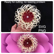 Giant Paper Flower Center Svg Dxf Png Flower Centre Svg Paper Etsy In 2020 Paper Flower Patterns Paper Flowers Giant Paper Flowers
