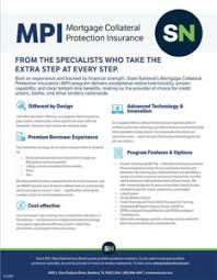 Mpi is not the same as mortgage insurance, which is required with smaller down payments. Mpi Program Overview State National