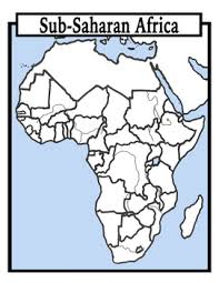 Africa is the second largest continent, by both area and population. Blank Geography Sub Saharan Africa Maps Students Color By Shoestring Hill