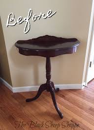 Thrifty Makeover Demilune Hall Table Shabby Chic Hall Table Hall Table Table Makeover
