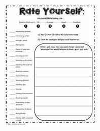 Rate Yourself Study Skills Worksheets Study Skills Middle School Study Skills