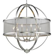 Colson 32 3 4 Wide Pewter 9 Light Chandelier 33r08 Lamps Plus Chandelier Lighting Chandelier Silver Light Fixture