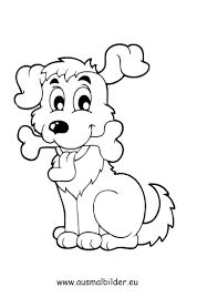 Ausmalbild Hund Mit Knochen In 2020 Ausmalbilder Hunde Ausmalen Malvorlage Hund