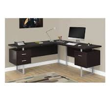 L Shaped Corner Computer Desk Brown Konga Online Shopping