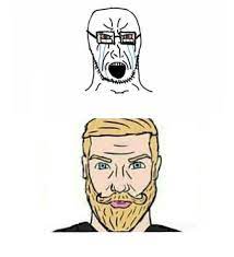 Maybe you would like to learn more about one of these? Virgin And Chad But The Front Face Memetemplatesofficial