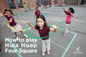 With all the fun equipment in the pe cupboard, a hula hoop might not be the first thing that catches your eye. Game Of The Week Hula Hoop Four Square Playworks