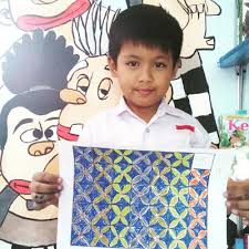 Download gambar sketsa batik topeng. Gambar Batik Untuk Anak Sd