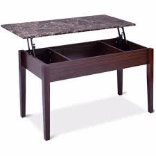 This incredibly cool and useful table is not only stylish, but it also provides a ton of need a coffee table that lifts up to a desk whilst hiding your storage? Black Faux Marble Lift Top Coffee Table