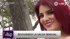Cindy Sotelo en La Banda del Chino (AMERICA TV) Reportaje en La Victoria