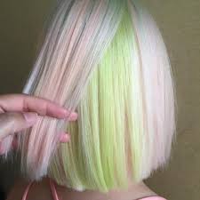 20 Ways To Rock Green Hair Green Hair Pink Blonde Hair Peekaboo Hair