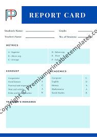 30 day free trial · fast, easy & secure · free mobile app Report Card Card Templates Editable Pdf Premium Printable Templates