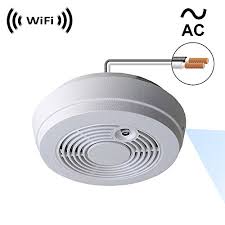 People are smart, and if you want to protect your space, you need a camera that isn't so obvious. 110v Ac Direct Powered Diagonal Side Down View Wifi Smoke Detector Spy Camera For Smart Phone And Pc Remote Viewing Low Light No Battery No Audio No Ir Buy Online In Montenegro At