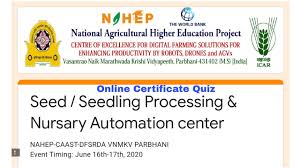 Видео канала vnmkv parbhani, ( 69 видео ). Online Certificate Quiz By Icar Nahep Vnmkv Parbhani Youtube