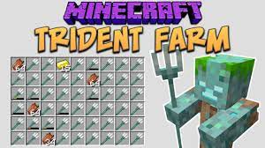 Poseidon has a trident many people confuse it with a fork.a trident. Minecraft 1 13 Update Aquatic Trident Farm Snapshot 18w11a Youtube