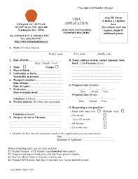 Visa renewal recommendations template : Vietnam Visa Application Form Fill Out And Sign Printable Pdf Template Signnow