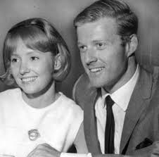 Michael - Robert Redford and first wife, Lola Van Wagenen, shortly after  their marriage in 1958. The marriage lasted twenty two years and produced  four children. “It was a nurturing relationship,” said