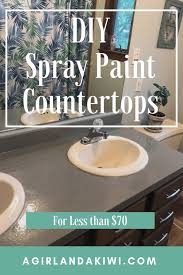 Diy Spray Paint Countertops A Girl And A Kiwi