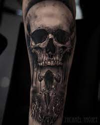 Feminine and scary devil satanic tattoo will suit men who love feminine and noticeable tattoos. Pin By Wilian Amaral On Tattoos Tattoos For Guys Badass Scary Tattoos Skull Sleeve Tattoos
