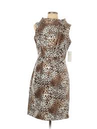 Details About Nwt Teri Jon By Rickie Freeman Women Brown Cocktail Dress 10