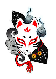 Illustrations Graphics Novelties By Echolotus On Etsy Kitsune Mask Art Kitsunemaskart Kitsune Mask Masks Art Art