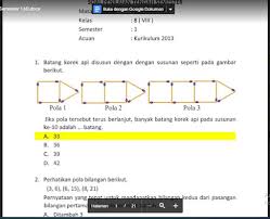 Aug 18, 2021 · soal pts 1 matematika kelas 9 smp k13 tahun pelajaran 2021/2022. Soal Pts Matematika Kelas 8 Sem Ganjil Kurikulum 2013 Soal Pelajaran