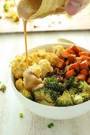 Preheat the oven to 375 degrees f. Sweet Potato Cauliflower Quinoa Bowls Recipe Quinoa Bowl Savory Quinoa Sweet Potato