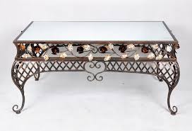 Wrought Iron Coffee Table With Mirror Top Iron Coffee Table Wrought Iron Furniture Iron Table