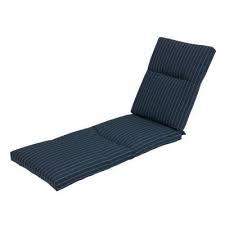 The chair fits with a patio set and cushion design. Hampton Bay Midnight Stripe Deluxe Outdoor Chaise Lounge Cushion 7649 01003200 The Home Depot Chaise Lounge Cushions Outdoor Chaise Lounge Cushions Chaise Cushions