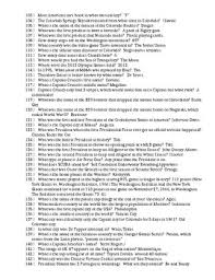 As much as our body needs exercise, our brain also requires some working out from time to time. Fun Random Trivia Questions And Answers By Mr Trainor S Social Studies Shop