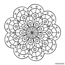 Mandala Ausmalbild Stockfotos Und Lizenzfreie Vektoren Auf