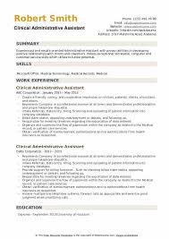 We collected resumes from top administrative assistants to help you land a job in 2021 with an amazing resume. Clinical Administrative Assistant Resume Samples Qwikresume