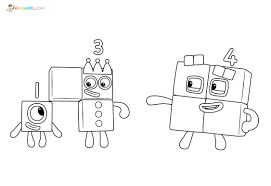 You may print as many as youd like! Numberblocks Coloring Pages All Main Characters Free Printable