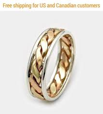 Men S Wedding Ring Gold Twist Ring Gift For Him Gift For Dad Silver And Gold Wedding Bands Twist Gold Silver Wedding Bands Wedding Rings Gold Wedding Band