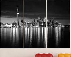 Black And White Skyline Canvas Black And White Print Toronto Skyline Canvas Art Toronto Wall Decor Toronto Skyline Art Toronto Print Wine Wall Art Paris Wall Art California Wall Art