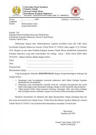 Surat rekomendasi adalah surat yang dibuat oleh seorang pimpinan berwenang untuk memberi keterangan atas suatu pribadi atau organisasi. 20 Contoh Surat Rekomendasi Beasiswa Kerja Sekolah