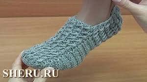 как связать следки на двух спицах без шва видео Kak Svyazat Interesnye Sledki Bez Shvov Na Dvuh Spicah Urok 276 Tapochki Vyazanie Vyazanye Tapochki