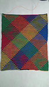 Planned Pooling With Red Heart Super Saver In Primary Stripes Pooling Crochet Crochet Basics Basic Crochet Stitches