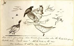 Cream coloured cotton printed with a design in red; Children S Book Illustrators And The Golden Age Of Illustration