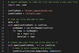Convert Csv To Json With Python I Got Help From A Youtube Tutorial By Hannah Medium