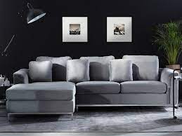 Maybe you would like to learn more about one of these? Right Hand Velvet Corner Sofa Light Grey Oslo Furniture Lamps Accessories Up To 70 Off Avandeo Online Store