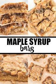 Maple Syrup Bars Recipe Maple Syrup Recipes Maple Recipes Maple Desserts