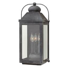 Check spelling or type a new query. Hinkley Anchorage Aged Zinc Three Light Outdoor Wall Sconce 1855dz Bellacor