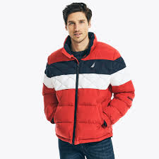 Striped Tempasphere Bomber Jacket Nautica