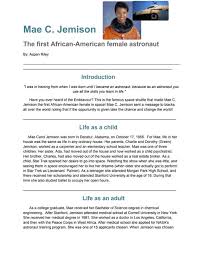 Mae Jemison: Biography, First Black Female Astronaut, Doctor