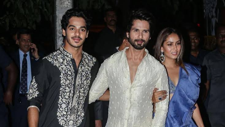 Image result for Shahid Kapoor and Mira and home with Ishaan"