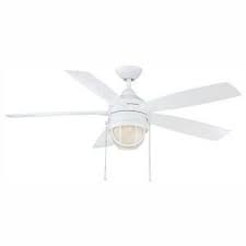 Hunter White Hampton Bay Flush Mount Ceiling Fans Lighting The Home Depot In 2020 Ceiling Fan With Light Ceiling Fan Fan Light