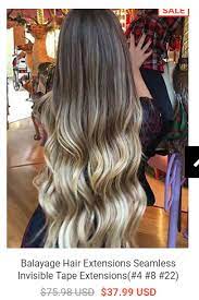 Balayage Hair Extensions Seamless Invisible Tape Extensions 4 8 22 Www Fullshine Net Discount Code Tape In Hair Extensions Long Hair Styles Hair Extensions